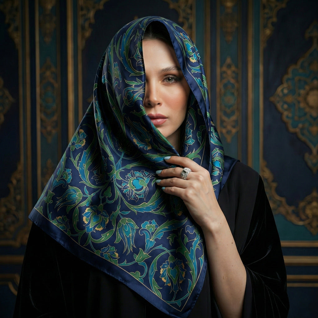 Saz-ı Efsun Twill İpek Eşarp