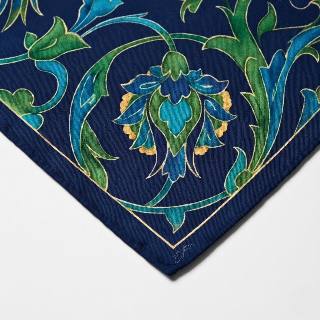 Saz-ı Efsun Twill İpek Eşarp