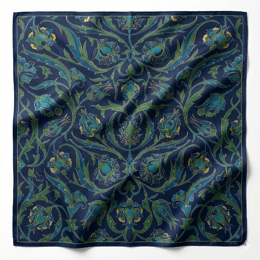 Saz-ı Efsun Twill İpek Eşarp